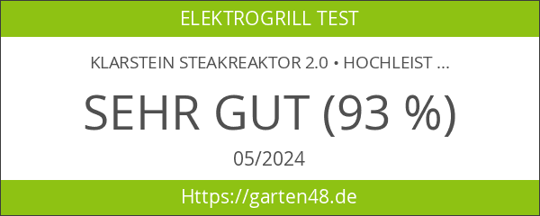 Klarstein Steakreaktor 2.0 • Hochleistungsgrill • Elektrogrill • Hochtemperatur-Grill •